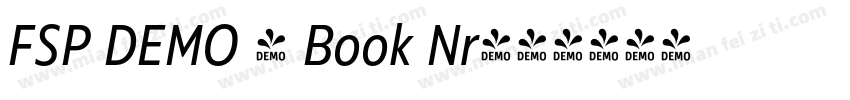 FSP DEMO - Book Nr字体转换